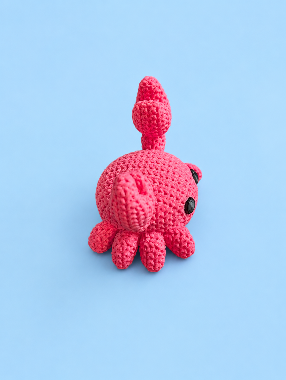 Knitted-Style Crab Figurine – 3D Printed Collectible