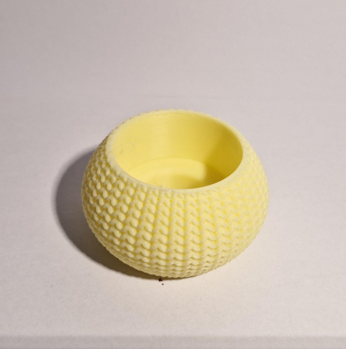 Knitted-Style Tealight Holder | 3D Printed Cosy Home Gift
