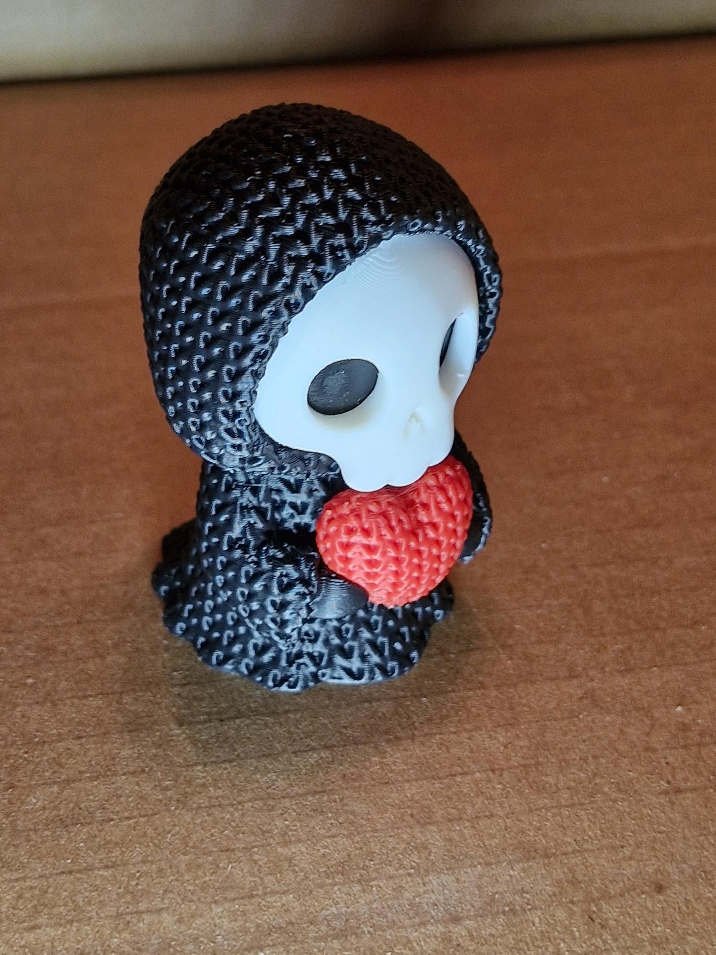 Grim Reaper Holding Heart Figurine | Gothic Valentine & Halloween Gift