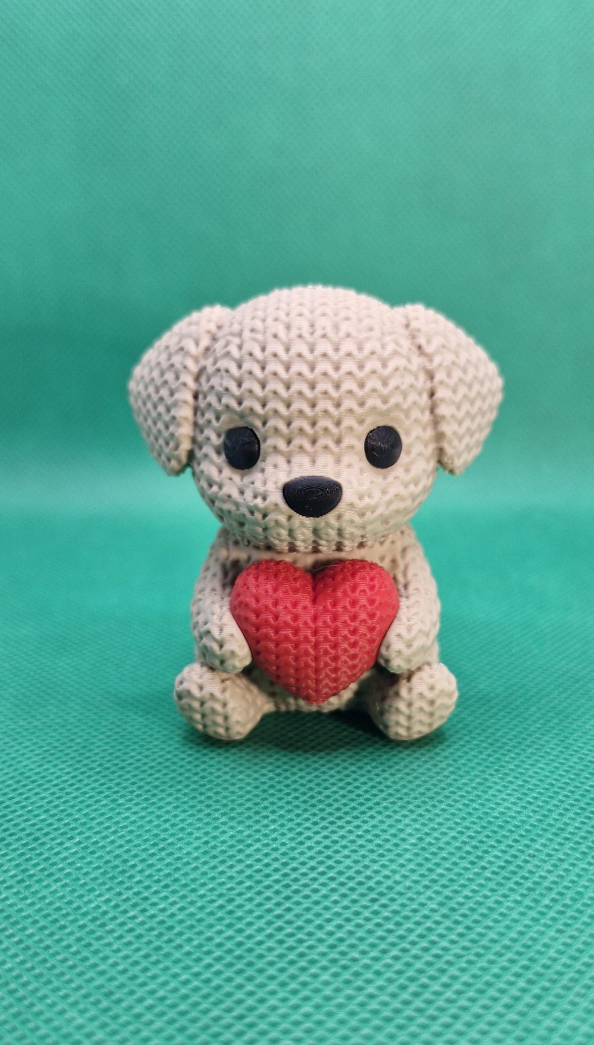 Puppy Holding a Heart - product view 2