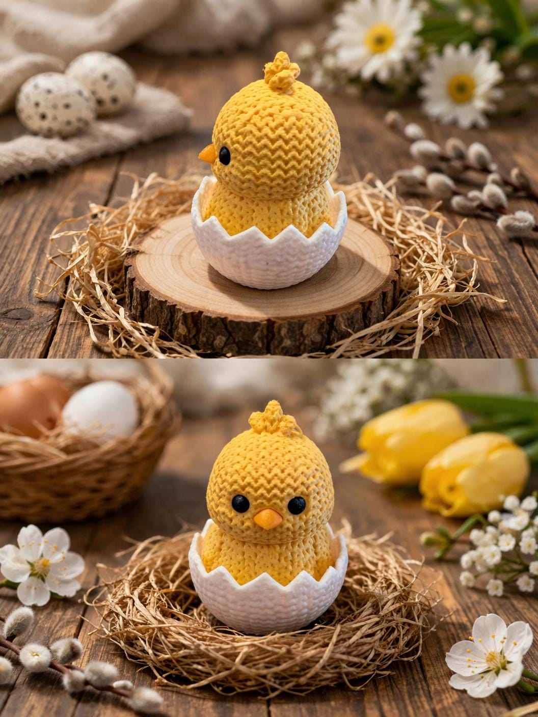 Hatching Chick Ornament | 3D Printed Easter & Spring Gift
