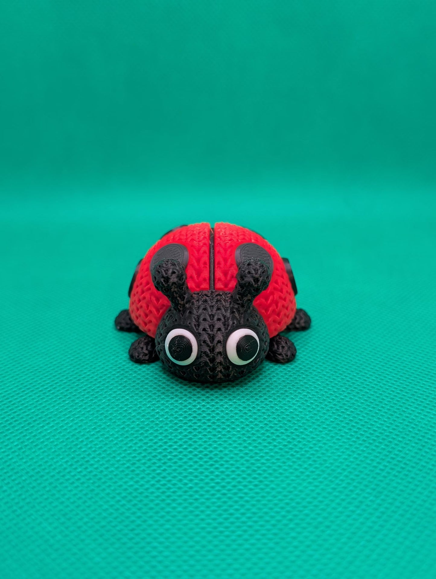 Knitted-Style Ladybird Figurine | 3D Printed Nature Gift
