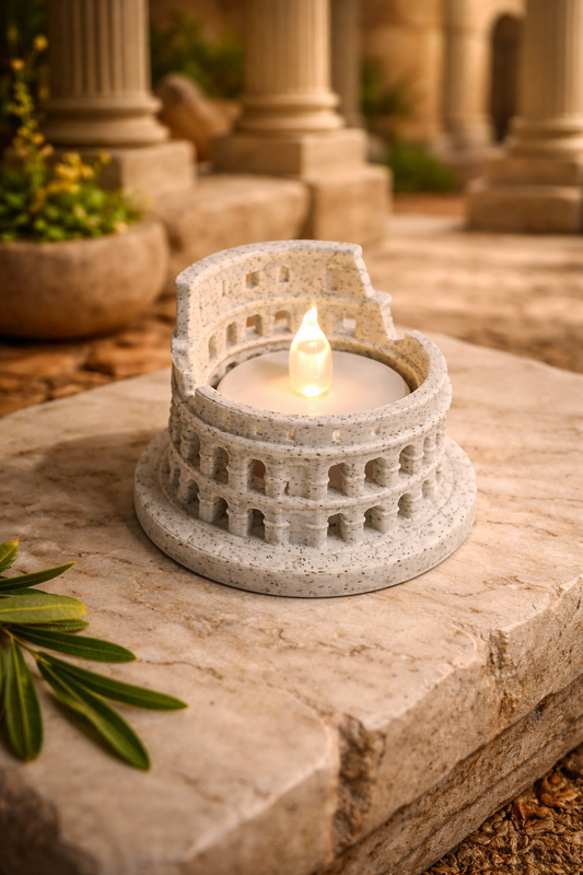 Cute Colosseum – 3D Printed Rome Landmark Tealight
