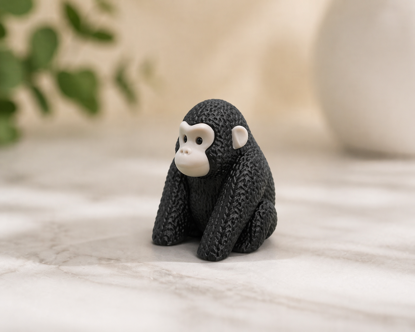 Knitted-Style Gorilla Figurine | 3D Printed Gift for Animal Lovers