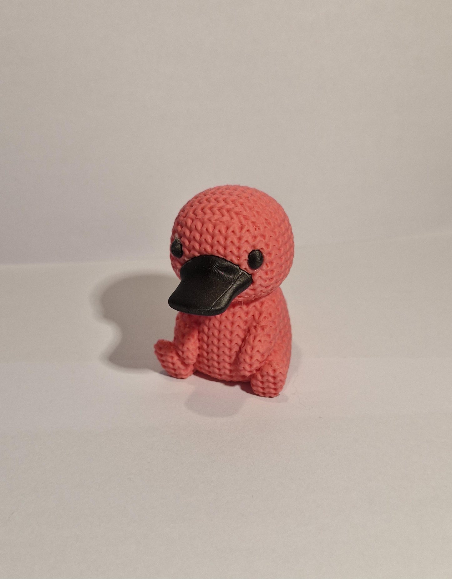 Knitted-Style Platypus Figurine | 3D Printed Quirky Animal Gift