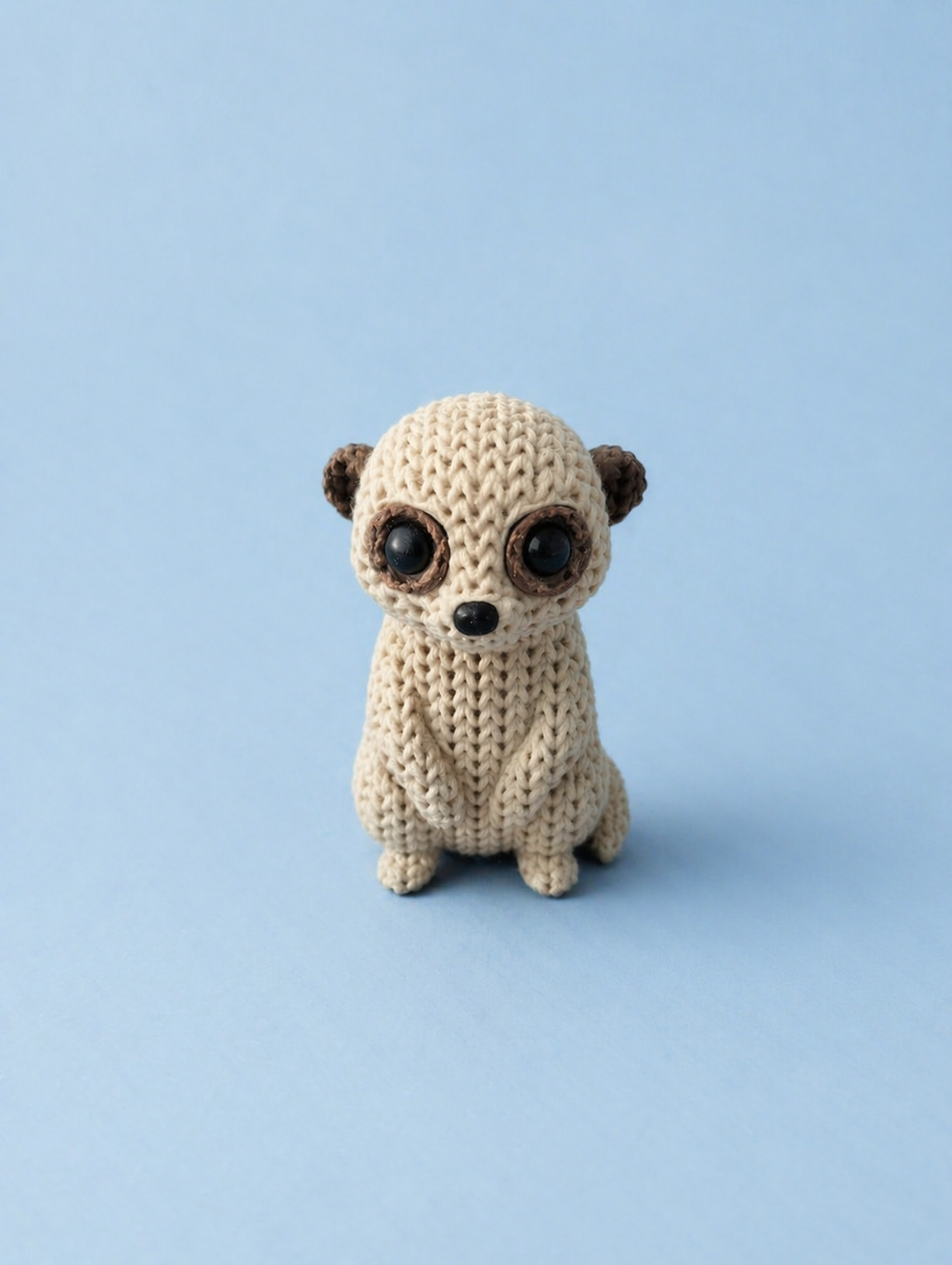 Knitted-Style Meerkat Figurine | 3D Printed Gift for Animal Lovers