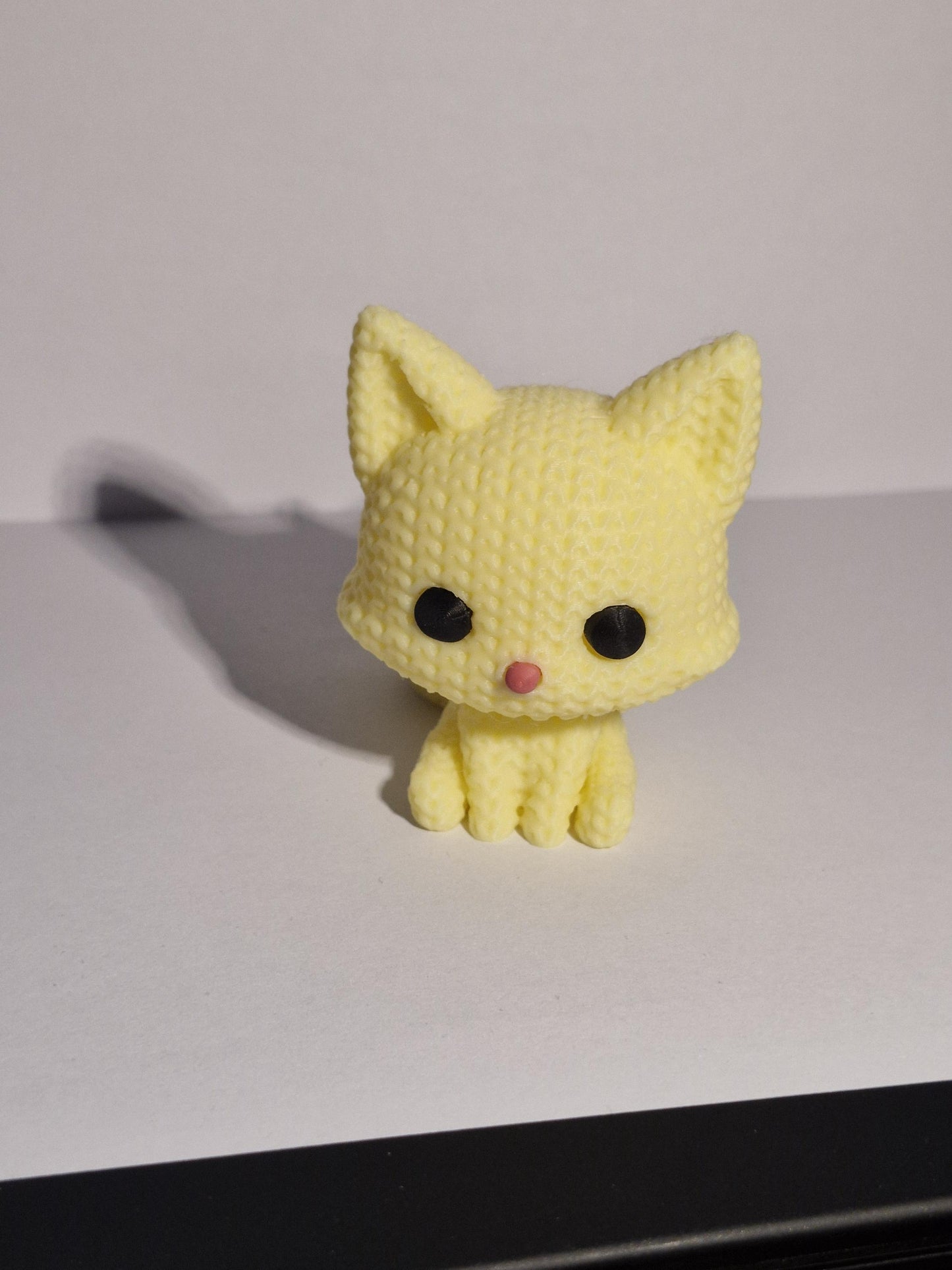 Knitted-Style Fox Figurine | 3D Printed Woodland Animal Gift
