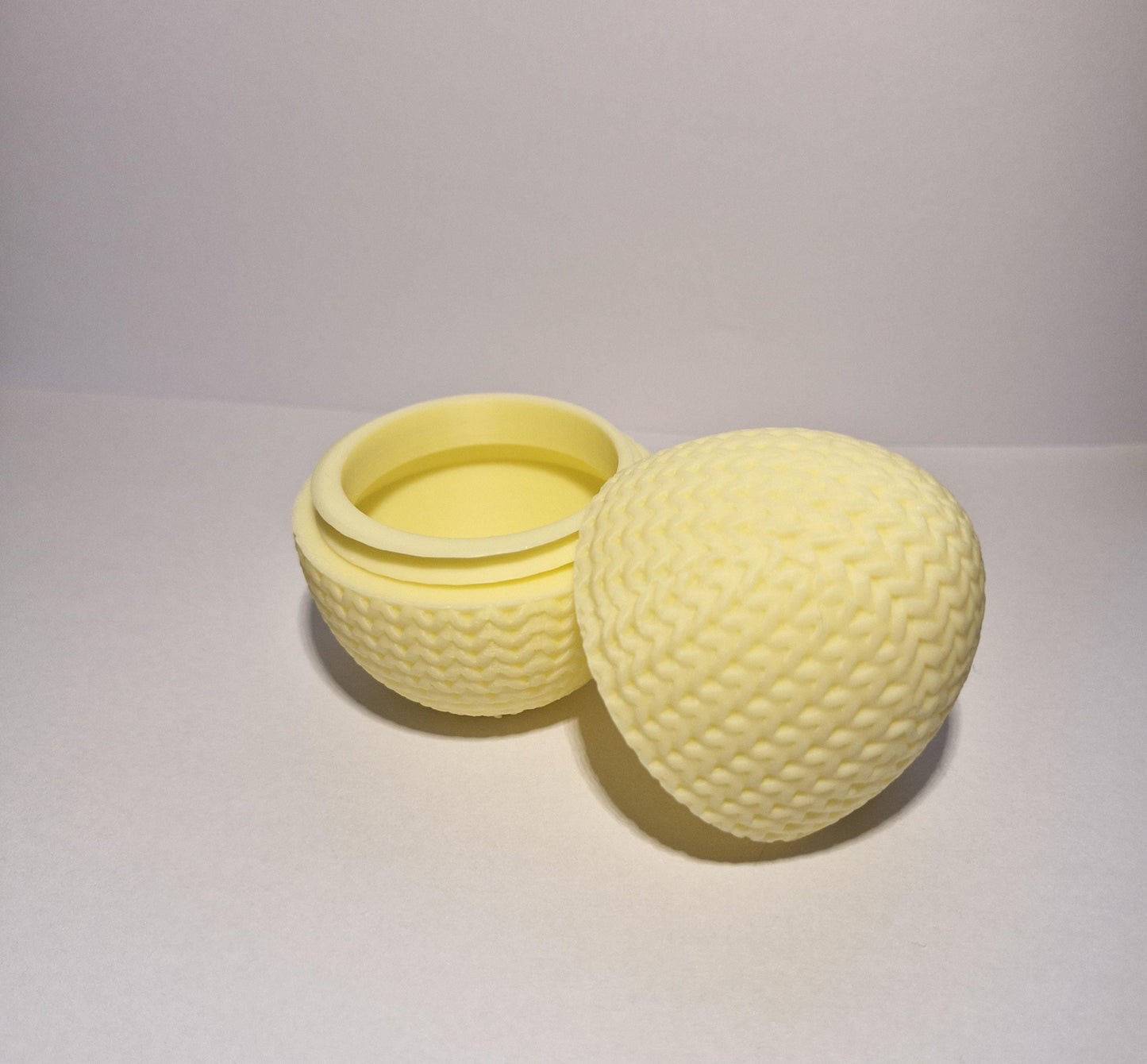 Knitted-Style Easter Egg Container | 3D Printed Gift Box & Keepsake