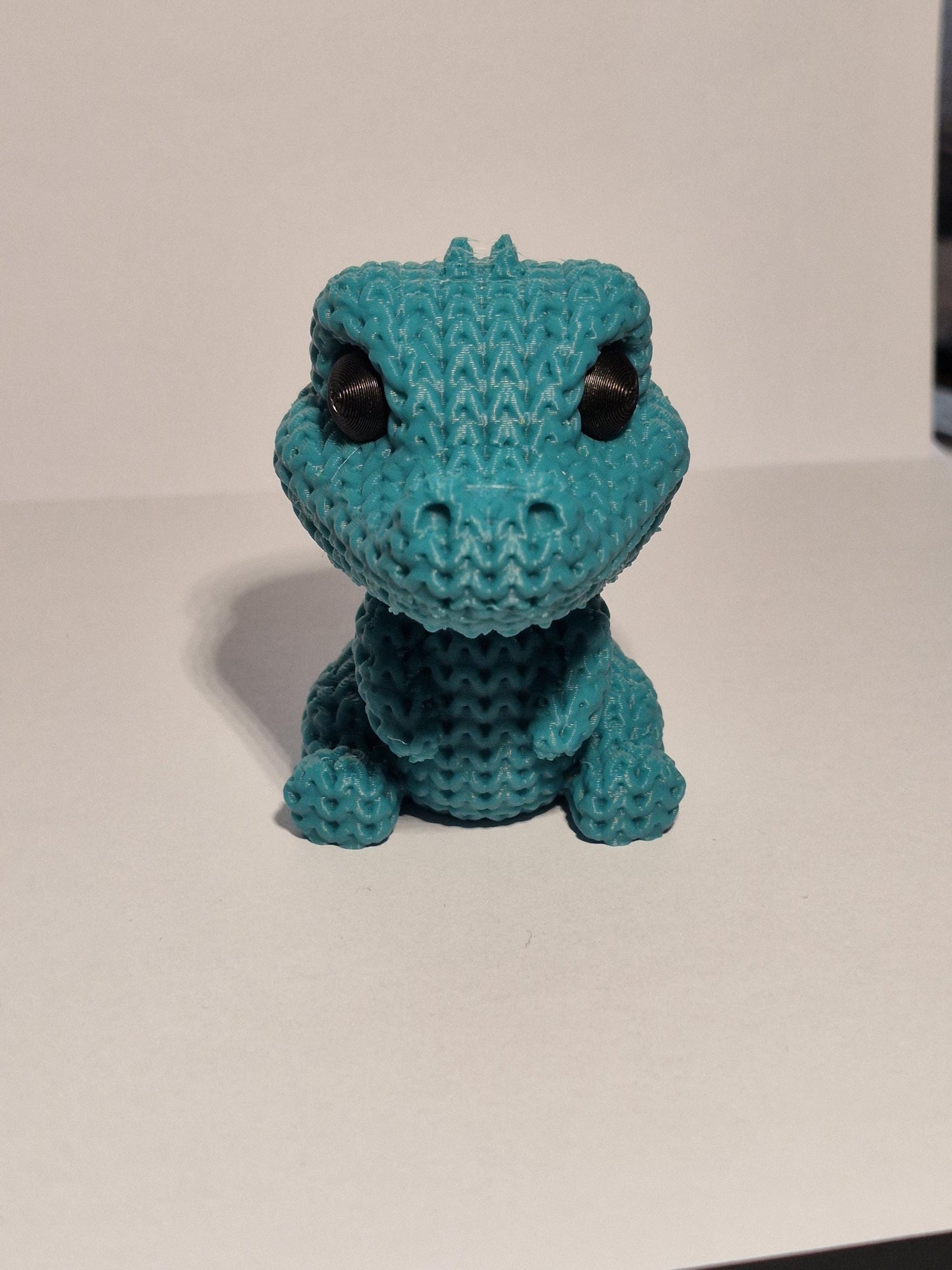 Knitted-Style Crocodile Figurine | 3D Printed Animal Gift