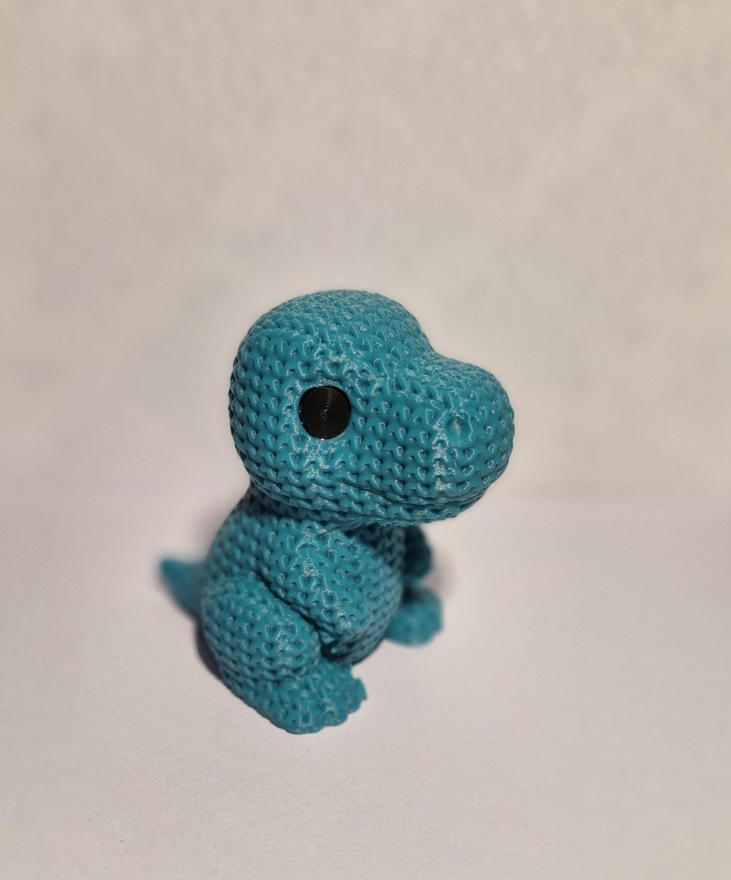 Knitted-Style T-Rex Figurine | 3D Printed Dinosaur Gift