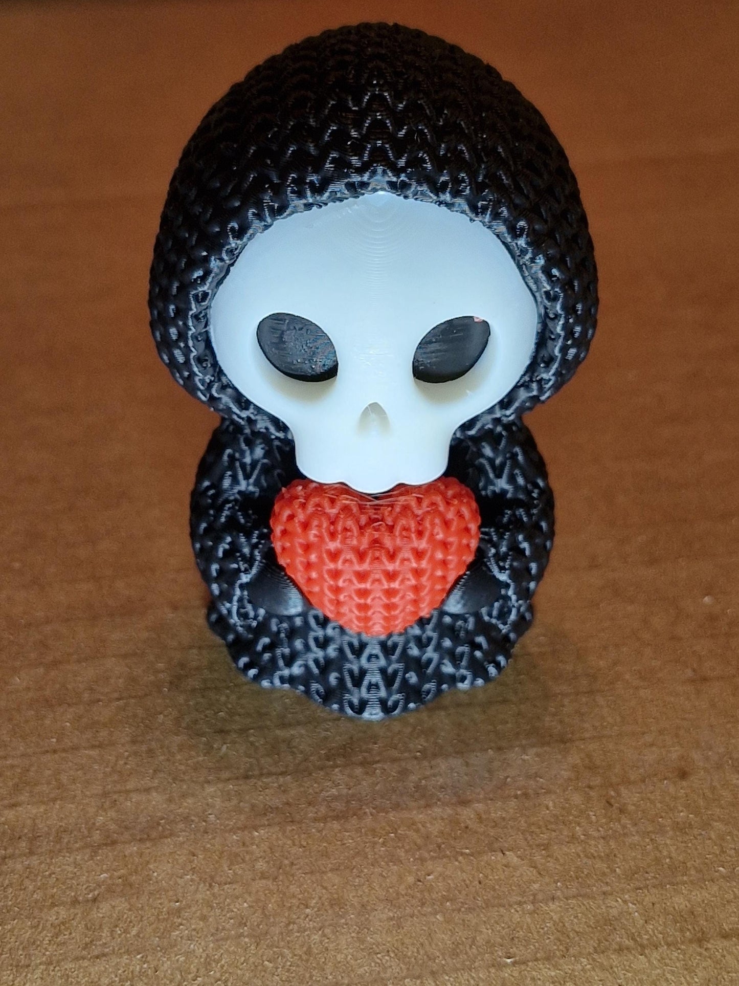 Grim Reaper Holding Heart Figurine | Gothic Valentine & Halloween Gift