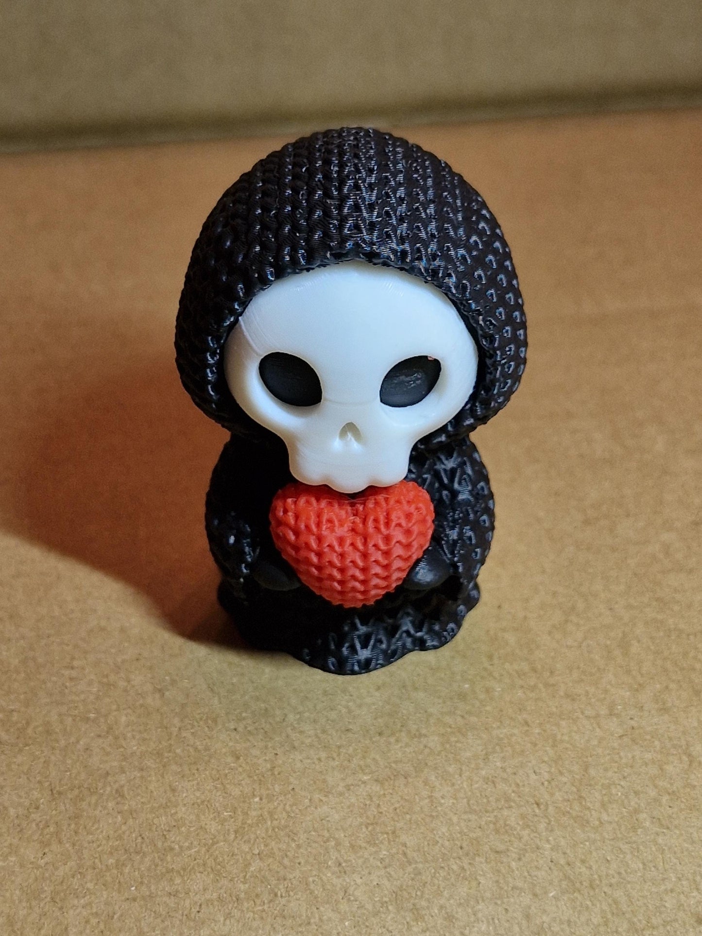 Grim Reaper Holding Heart Figurine | Gothic Valentine & Halloween Gift