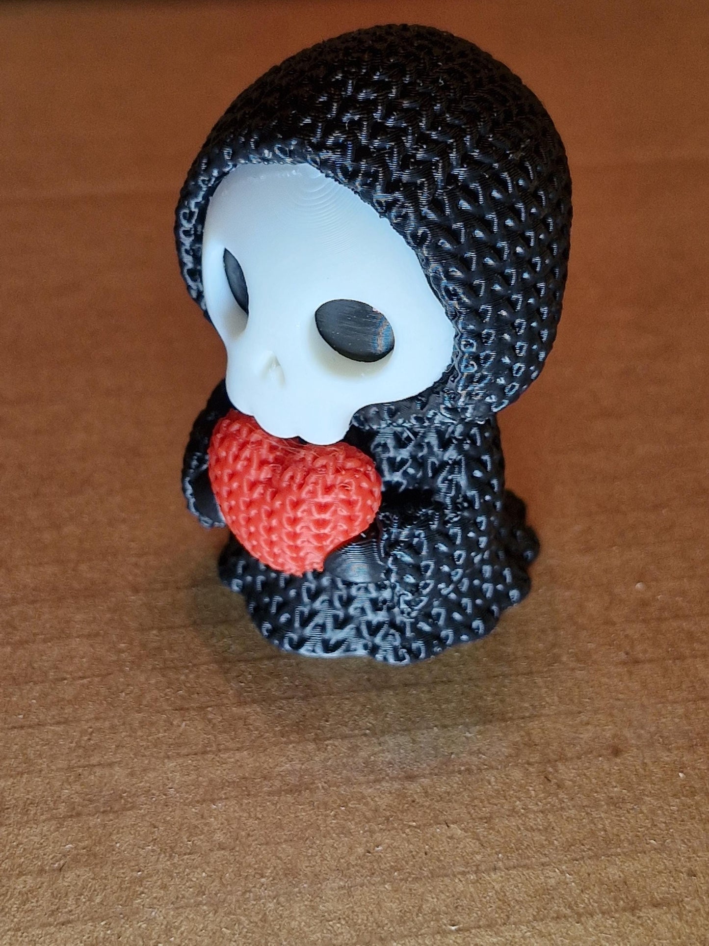 Grim Reaper Holding Heart Figurine | Gothic Valentine & Halloween Gift
