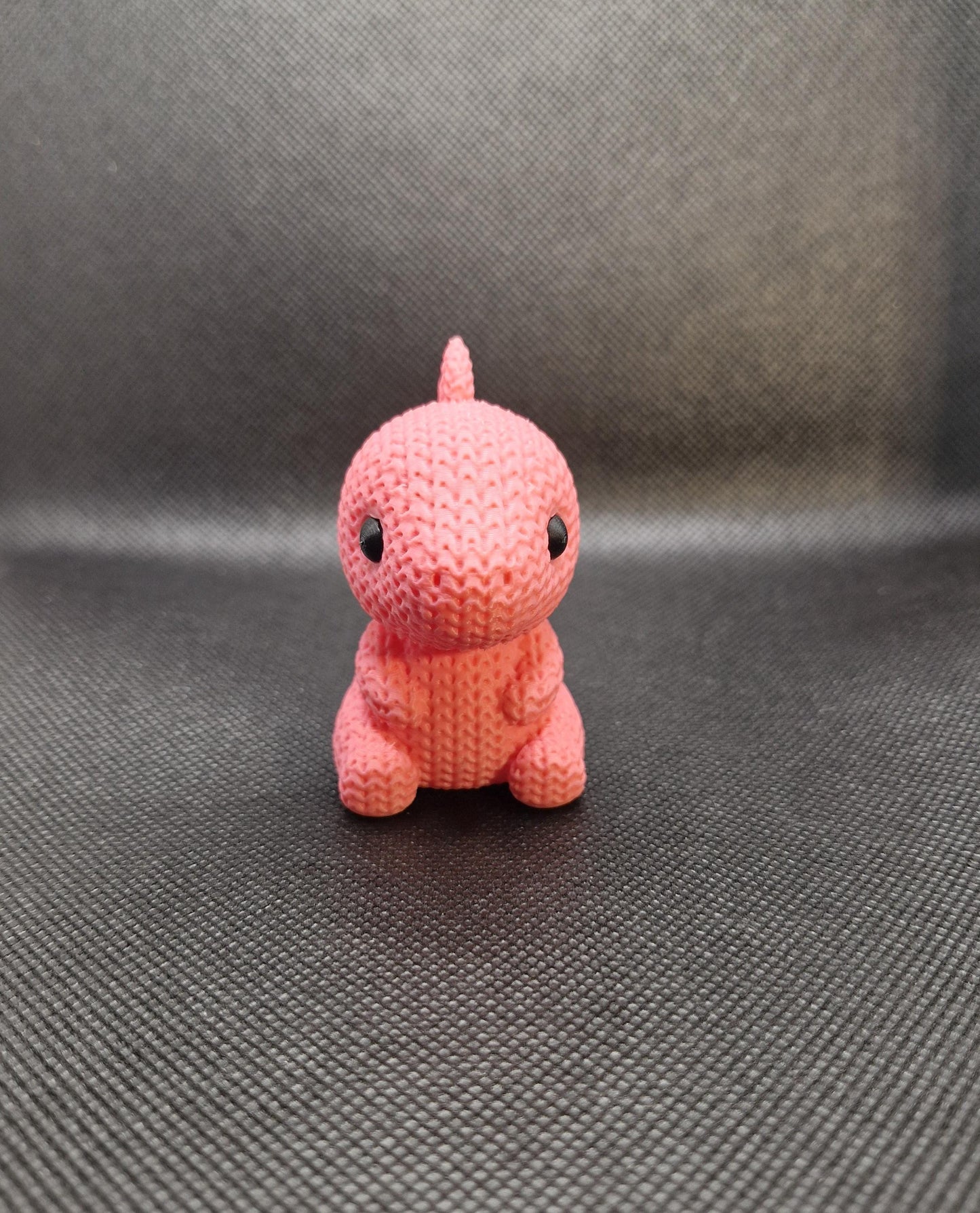 Knitted-Style Baby Stegosaurus Figurine | 3D Printed Dinosaur Gift