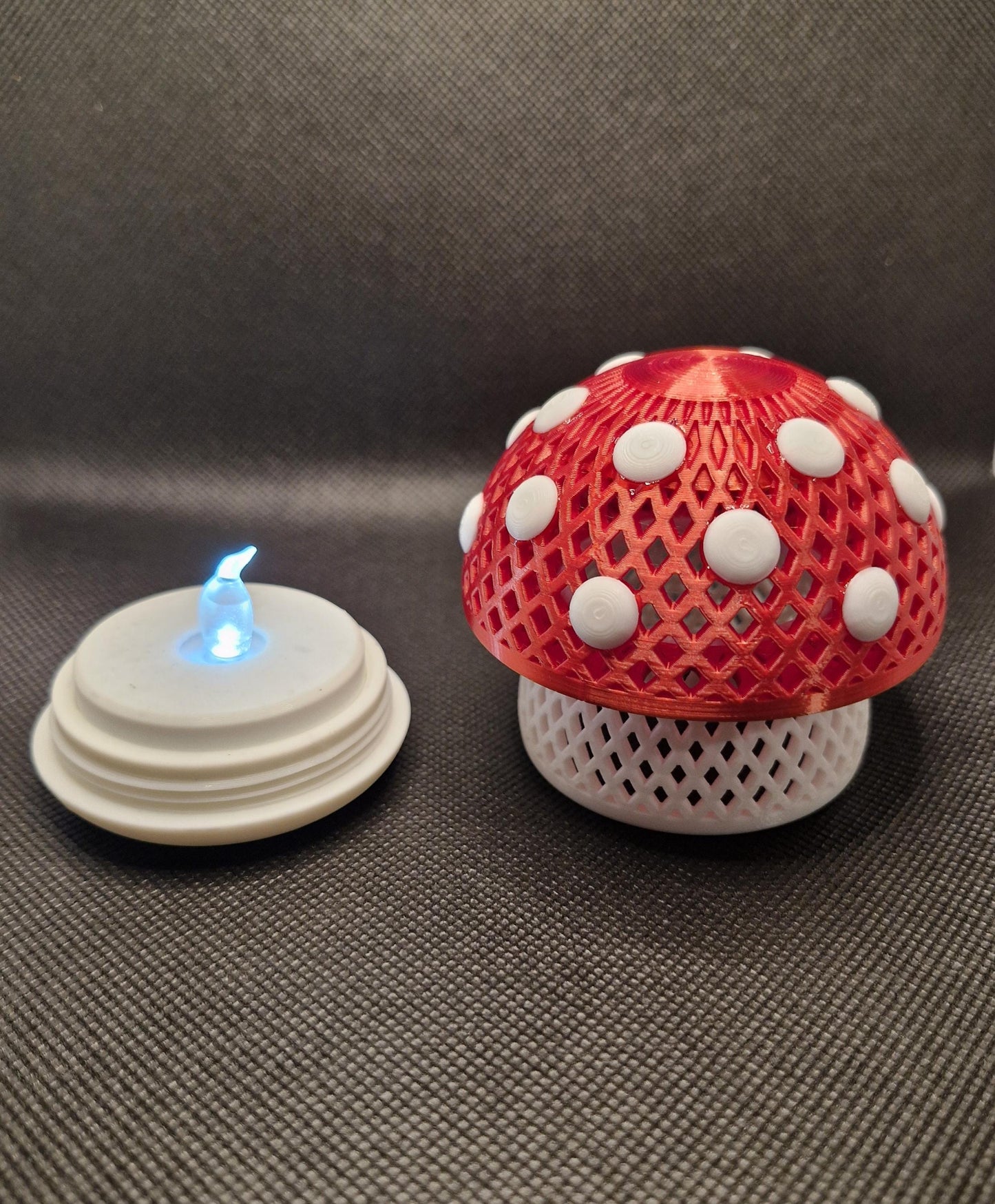 Mushroom Light Ornament | 3D Printed Woodland Home Decor Gift