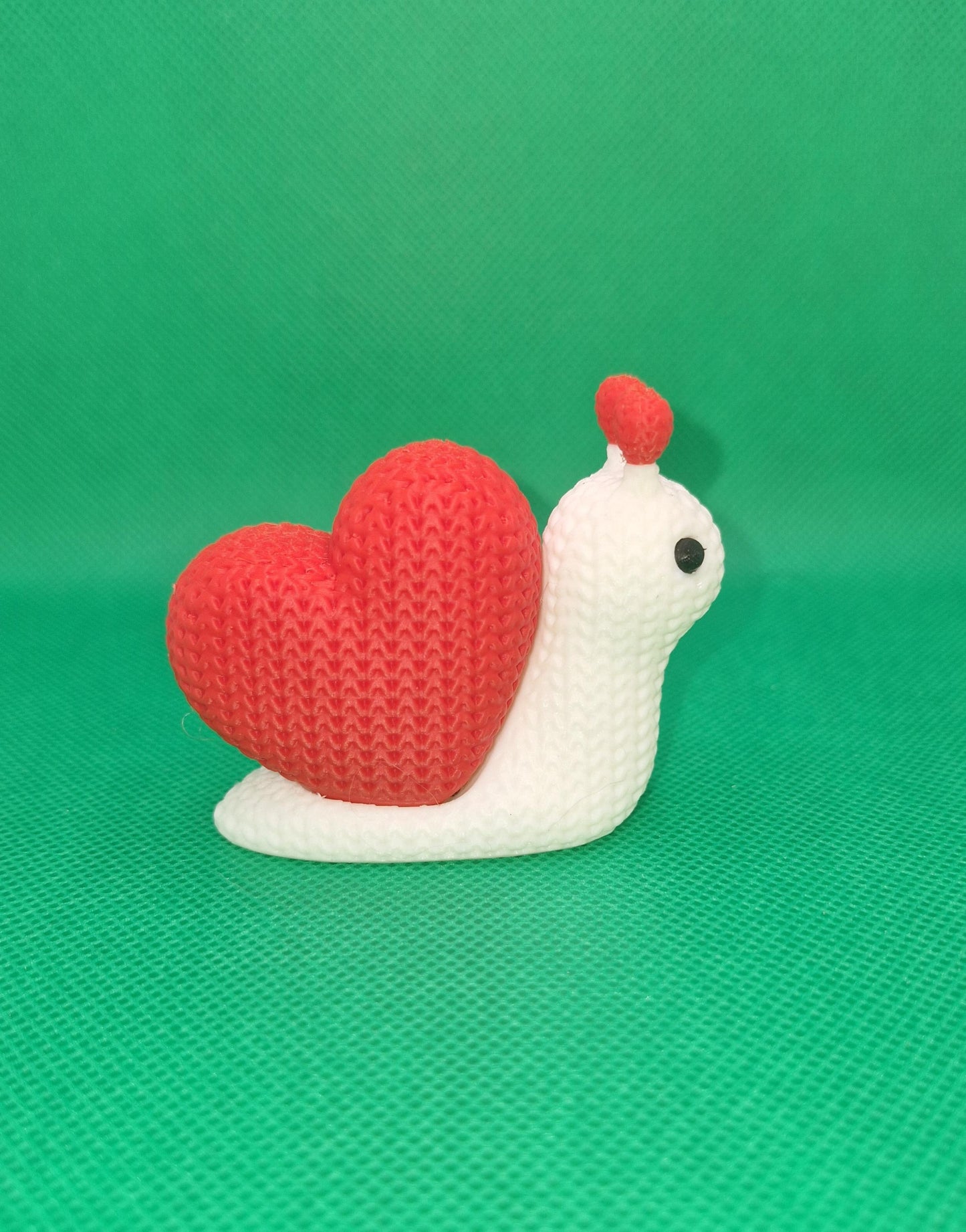 Heart Snail Figurine | 3D Printed Valentine & Love Gift