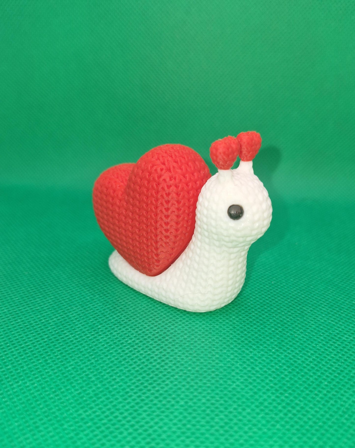 Heart Snail Figurine | 3D Printed Valentine & Love Gift